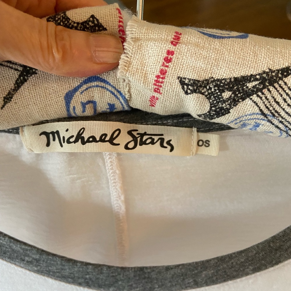MICHAEL STARS
CREW NECK  RINGER TEE - Picture 5 of 6